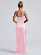 Lurenne | Strapless Satin Gown – Radiant Elegance and Sculpted Sophistication