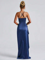 Lurenne | Strapless Satin Gown – Radiant Elegance and Sculpted Sophistication