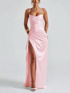 Lurenne | Strapless Satin Gown – Radiant Elegance and Sculpted Sophistication