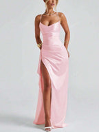 Lurenne | Strapless Satin Gown – Radiant Elegance and Sculpted Sophistication
