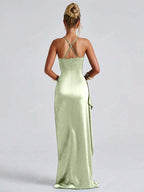 Lurenne | Strapless Satin Gown – Radiant Elegance and Sculpted Sophistication