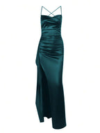 Lurenne | Strapless Satin Gown – Radiant Elegance and Sculpted Sophistication