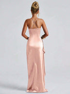 Lurenne | Strapless Satin Gown – Radiant Elegance and Sculpted Sophistication