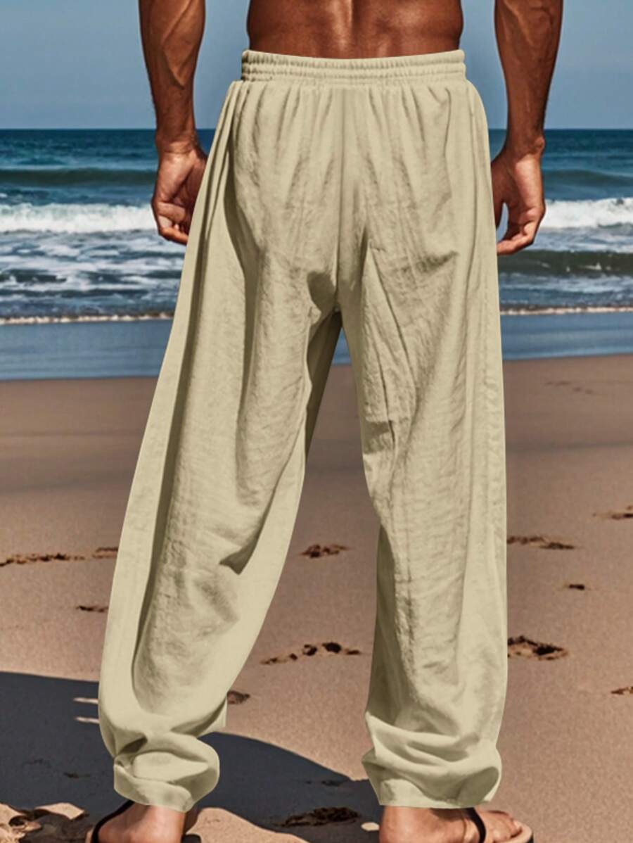 Lurenne | Men’s White Linen Pants – Effortless Ease and Summer Sophistication