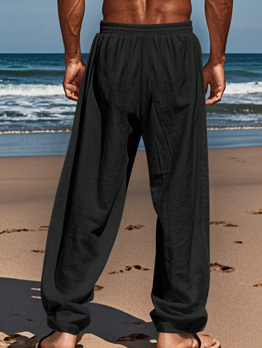Lurenne | Men’s White Linen Pants – Effortless Ease and Summer Sophistication