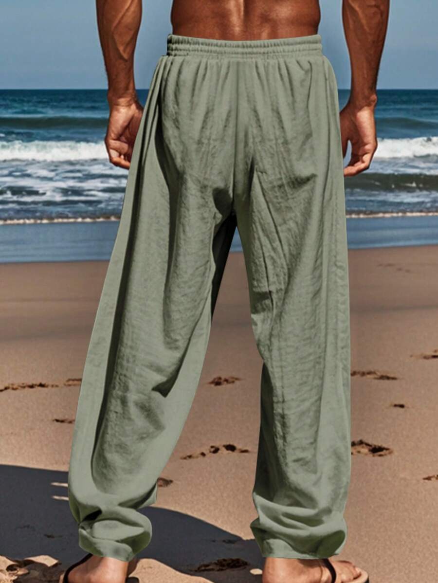 Lurenne | Men’s White Linen Pants – Effortless Ease and Summer Sophistication