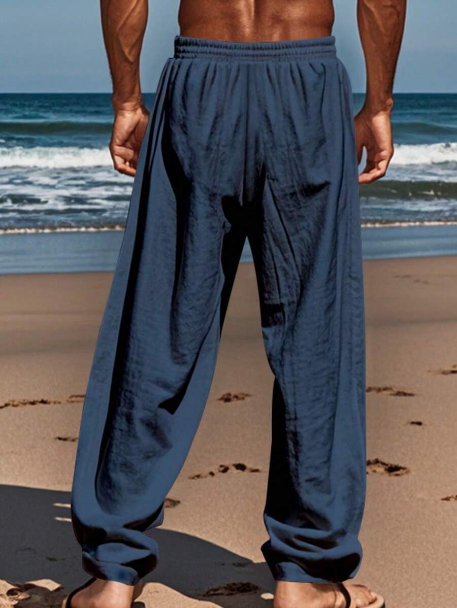 Lurenne | Men’s White Linen Pants – Effortless Ease and Summer Sophistication
