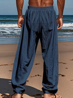 Lurenne | Men’s White Linen Pants – Effortless Ease and Summer Sophistication
