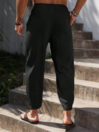 Lurenne | Men’s Khaki Cotton Pants – Effortless Versatility and Refined Comfort