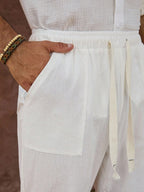 Lurenne | Men’s Khaki Cotton Pants – Effortless Versatility and Refined Comfort