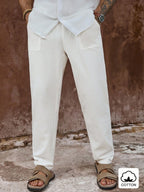 Lurenne | Men’s Khaki Cotton Pants – Effortless Versatility and Refined Comfort