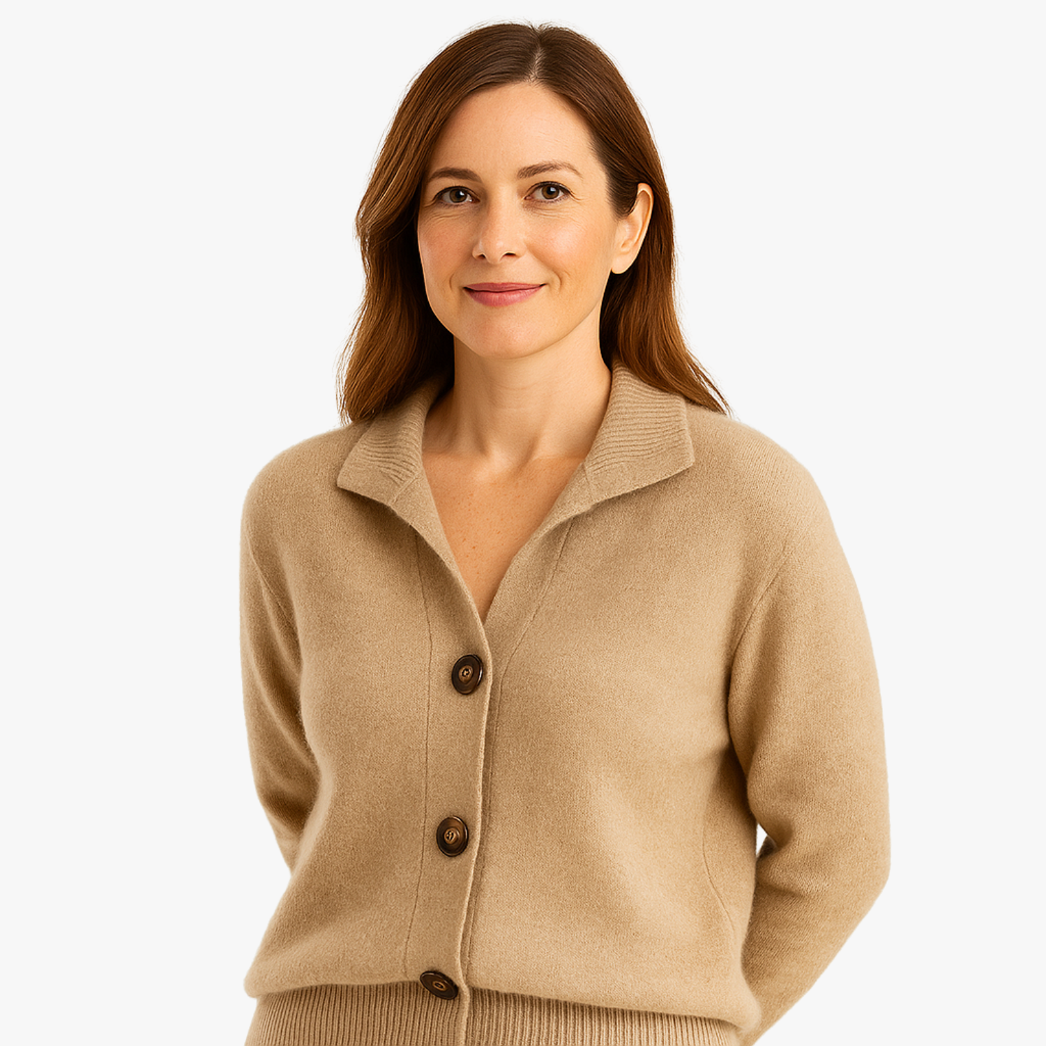 Elegant Blend Buttoned Cardigan