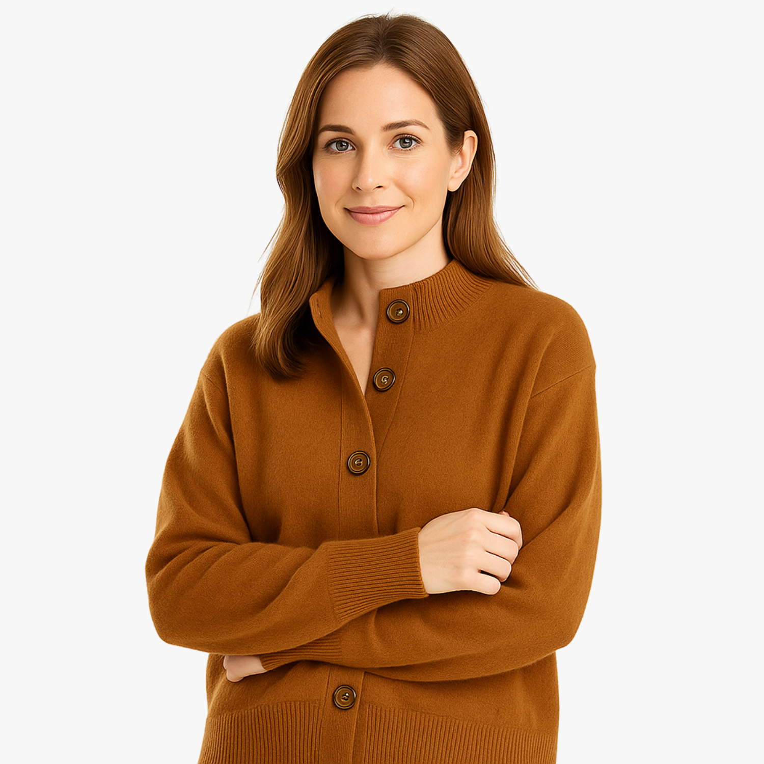 Elegant Blend Buttoned Cardigan