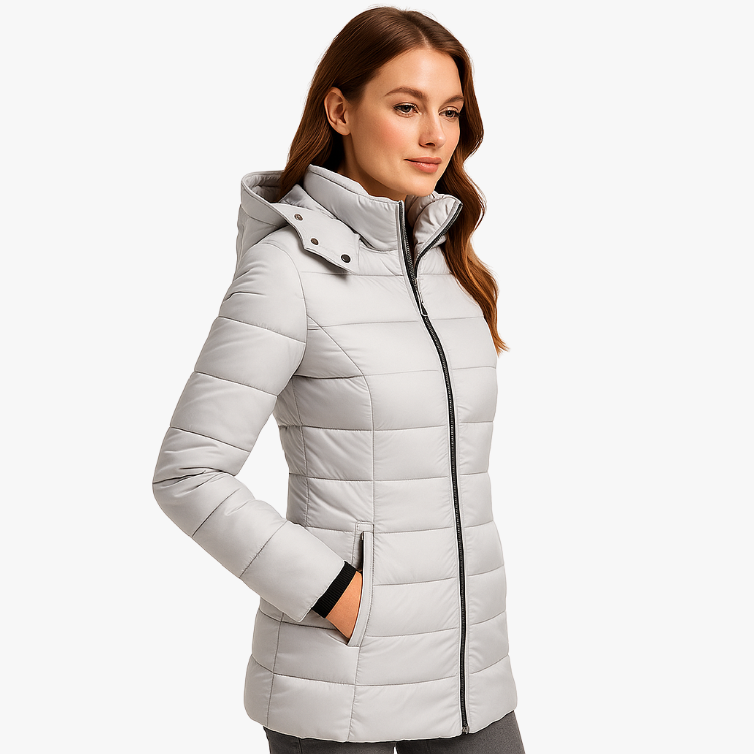 Women’s Long Hooded Cotton-Padded Parka
