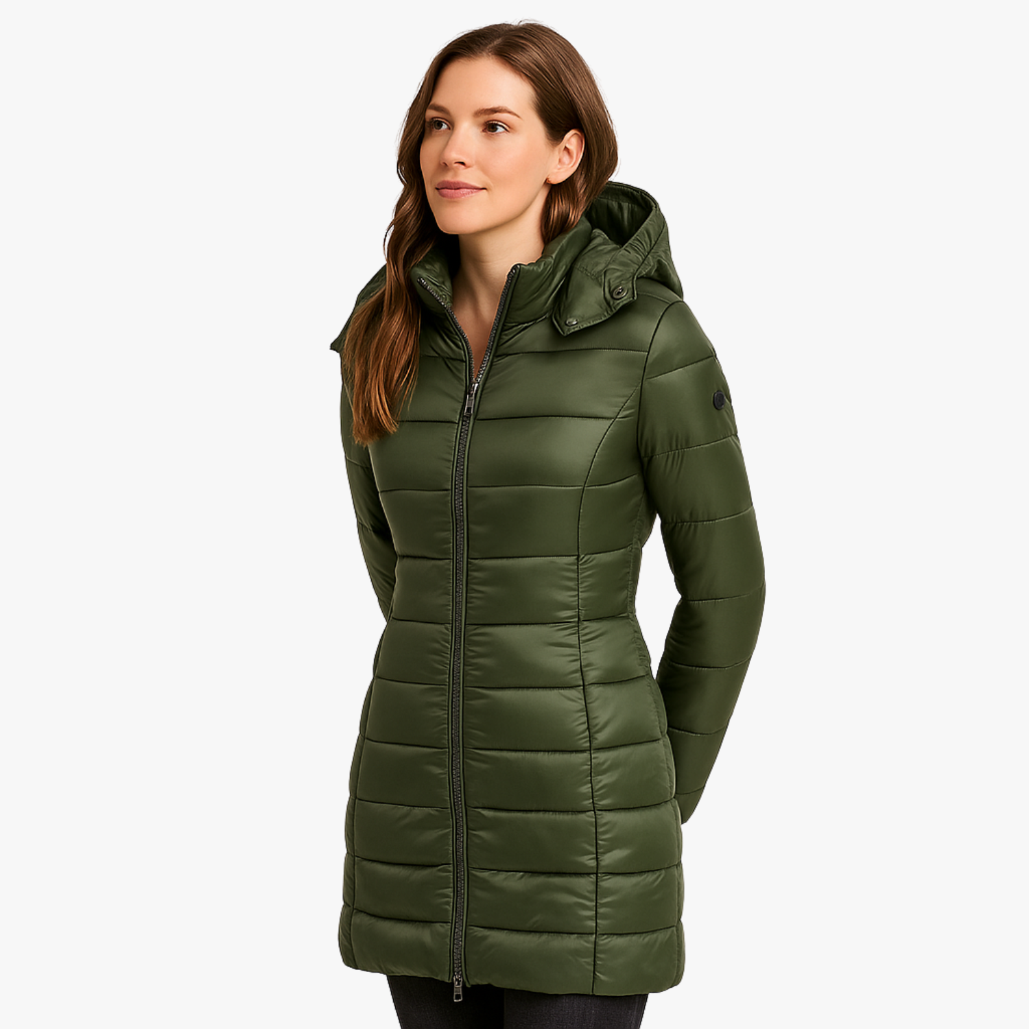 Women’s Long Hooded Cotton-Padded Parka