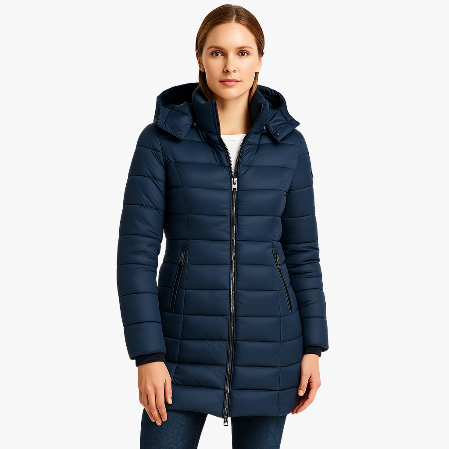 Women’s Long Hooded Cotton-Padded Parka