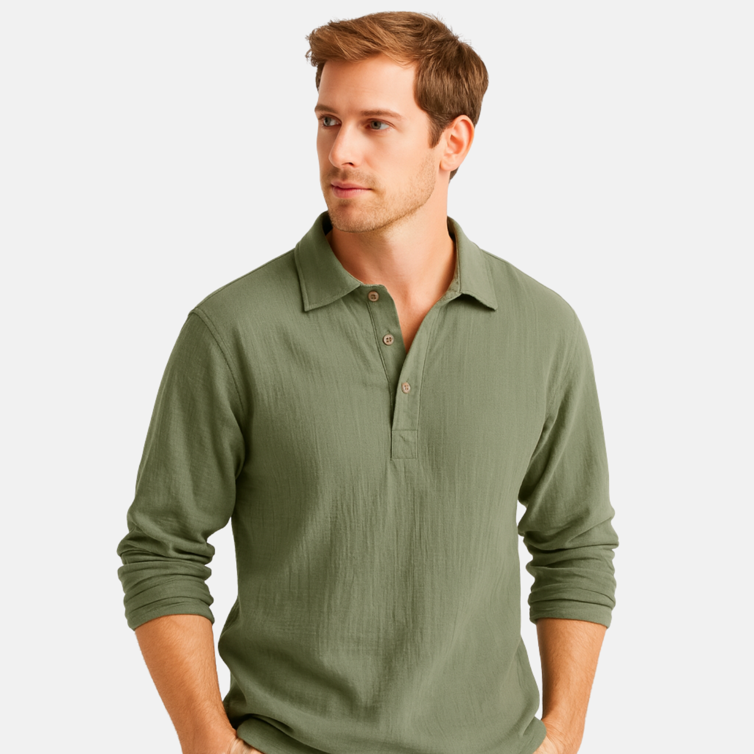 Lurenne | Men’s Long Sleeve Linen Shirt – Refined Comfort for Every Season