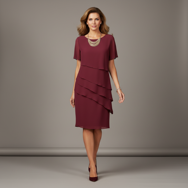Arya - Layered Chiffon Dress