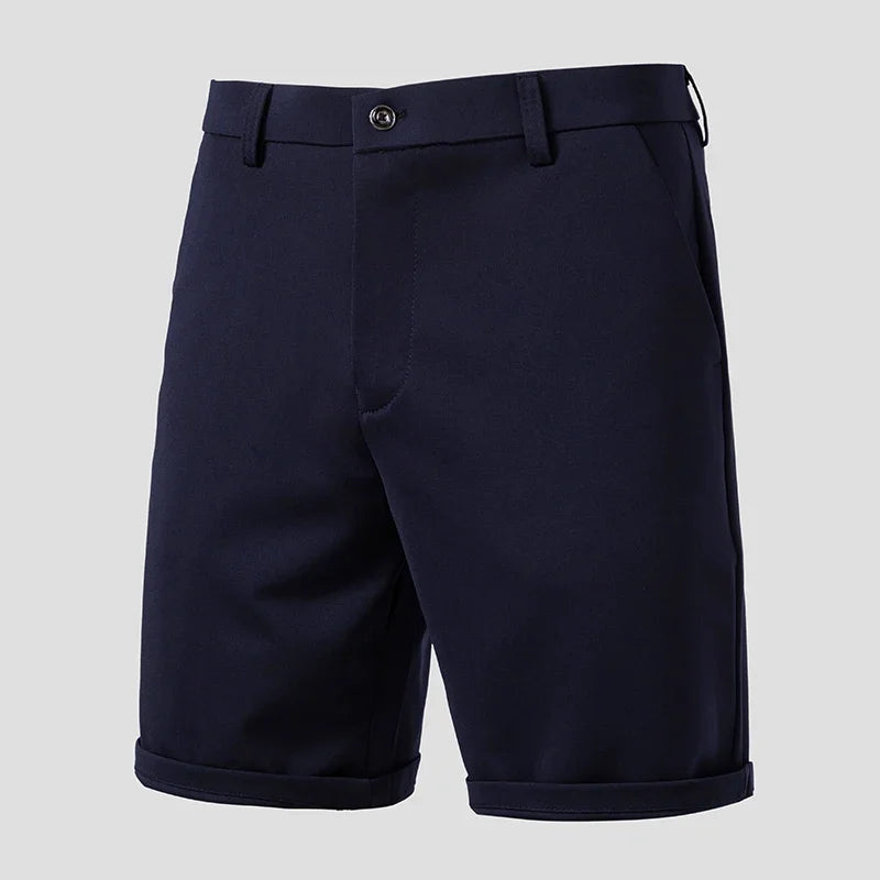 Men's Business Golf Shorts Summer Quick-Drying Casual Flat-Front Shorts Stretch Walking Workwear Dress Shorts with 4 Pockets