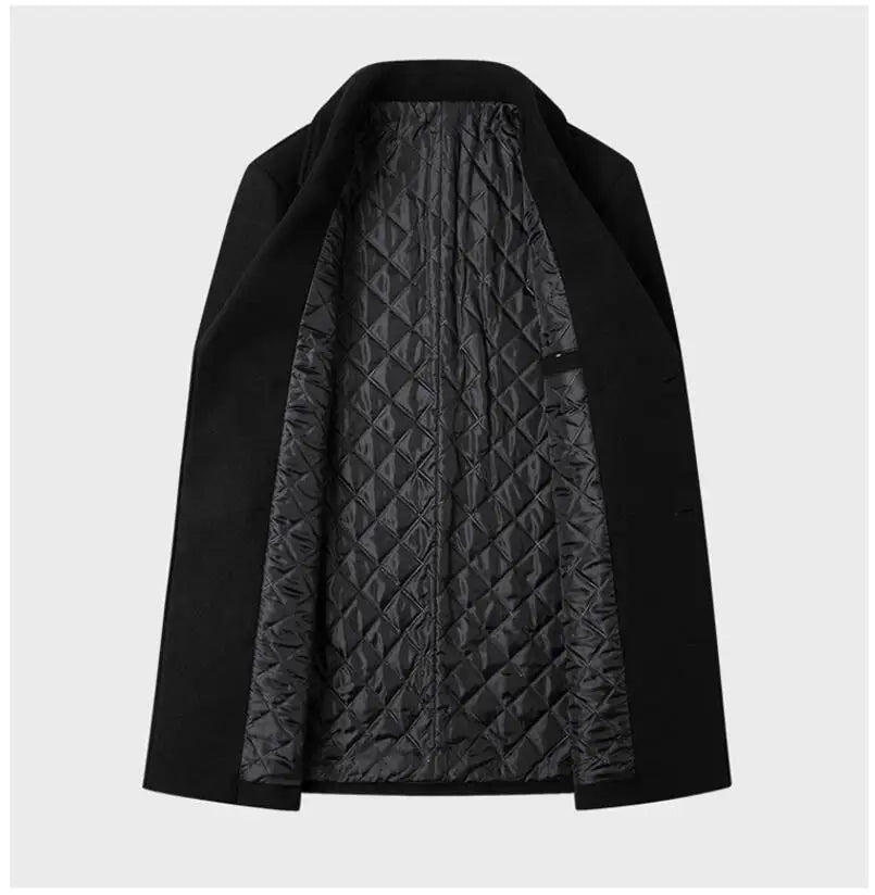 Men’s Double-Breasted Wool Overcoat