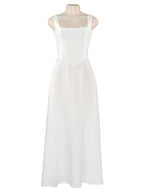 Lurenne | Square-Neck Maxi Dress – Sleek Confidence and Summer Refinement