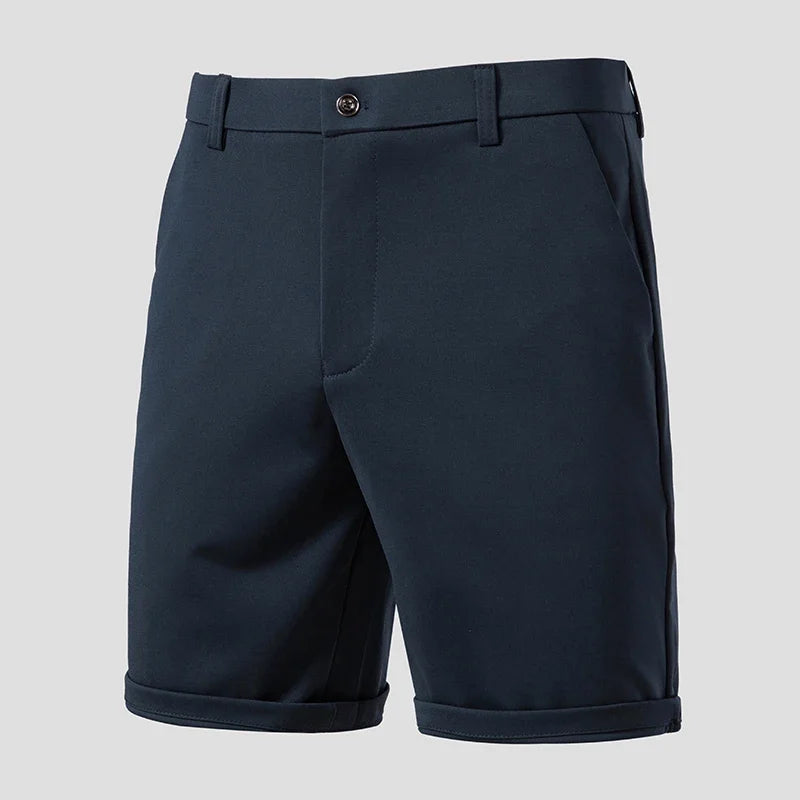 Men's Business Golf Shorts Summer Quick-Drying Casual Flat-Front Shorts Stretch Walking Workwear Dress Shorts with 4 Pockets