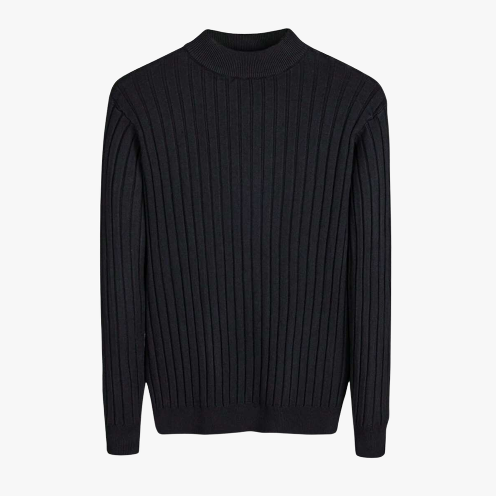 Men’s Ribbed Knit Turtleneck Sweater