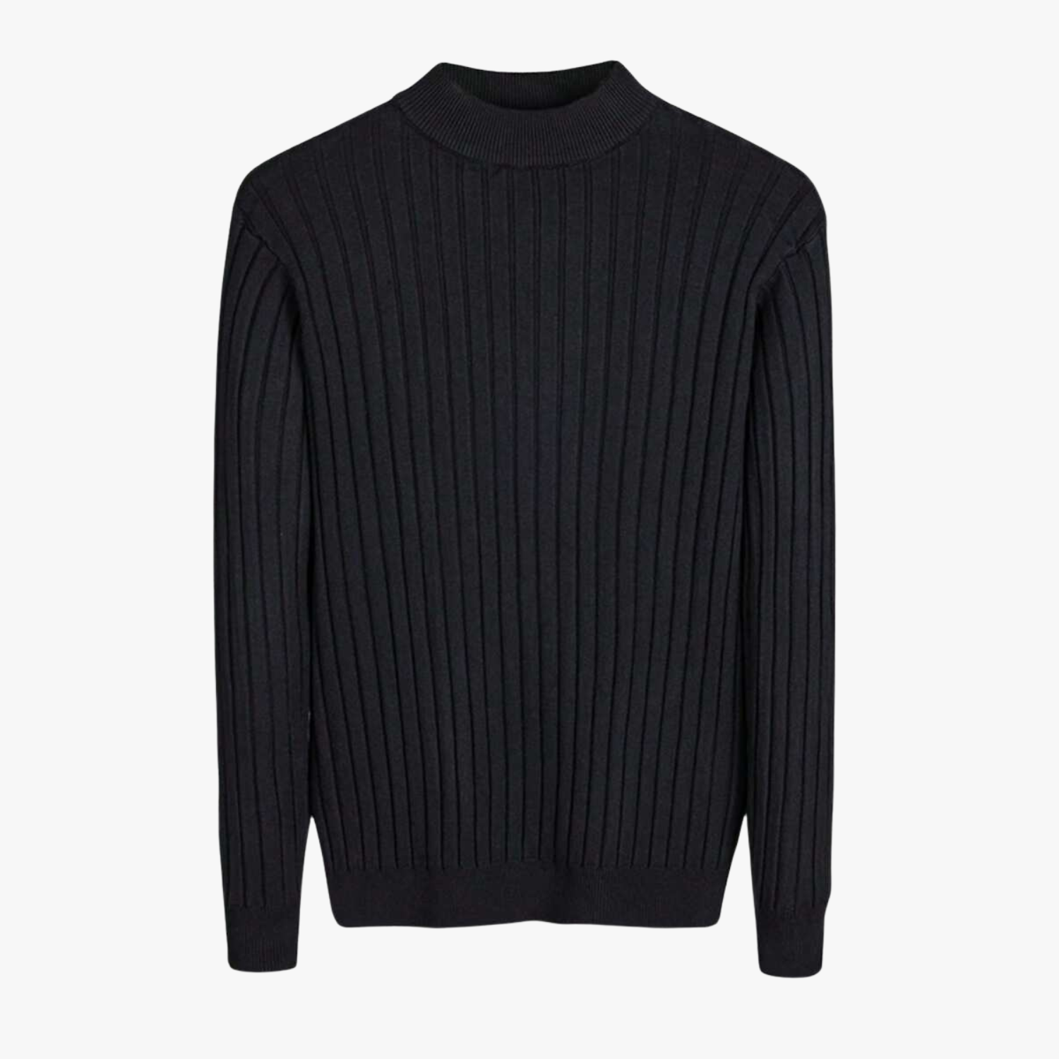 Men’s Ribbed Knit Turtleneck Sweater